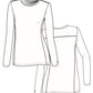 Women's Pocketless Performance Knit Underscrub Tee - 8499 - Black