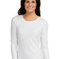 Women's Pocketless Performance Knit Underscrub Tee - 8499 - White