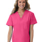 Unisex One-Pocket V-Neck Top - 1706 - Candy Pink
