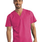 Unisex One-Pocket V-Neck Top - 1706 - Candy Pink