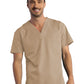 Unisex One-Pocket V-Neck Top - 1706 - Khaki
