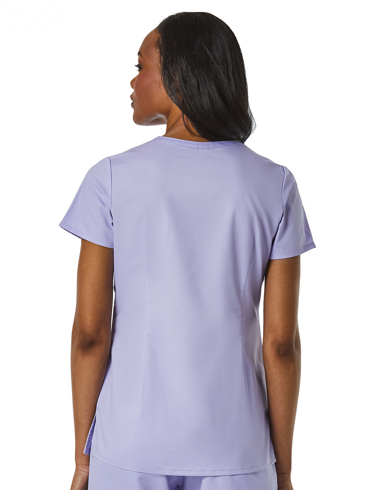 Women's Four-Pocket V-Neck Top - 1708 - Lavender