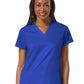Women's Four-Pocket V-Neck Top - 1708 - Royal Blue