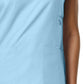 Women's Four-Pocket V-Neck Top - 1708 - Sky Blue