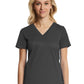 Women's Four-Pocket V-Neck Top - 1768 - Charcoal