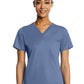 Women's One-Pocket V-Neck Top - 1778 - Infinity Blue