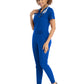 Women's Three-Pocket V-Neck Tuck In Top - 20301 - Royal Blue