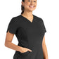 Women's Two-Pocket Tulip-Neck Top - 20302 - Black