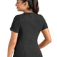 Women's Two-Pocket Tulip-Neck Top - 20302 - Black