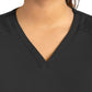 Women's Two-Pocket Tulip-Neck Top - 20302 - Black