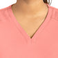 Women's Two-Pocket Tulip-Neck Top - 20302 - Desert Coral
