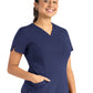 Women's Two-Pocket Tulip-Neck Top - 20302 - Navy
