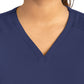 Women's Two-Pocket Tulip-Neck Top - 20302 - Navy