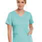 Women's Three-Pocket V-Neck Top - 3501 - Aruba Blue