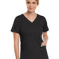Women's Three-Pocket V-Neck Top - 3501 - Black