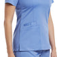 Women's Three-Pocket V-Neck Top - 3501 - Ceil Blue