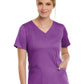 Women's Three-Pocket V-Neck Top - 3501 - Dahlia