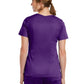 Women's Three-Pocket V-Neck Top - 3501 - Eggplant