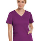 Women's Three-Pocket V-Neck Top - 3501 - Hollyhock