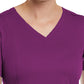 Women's Three-Pocket V-Neck Top - 3501 - Hollyhock