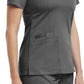 Women's Three-Pocket V-Neck Top - 3501 - Pewter