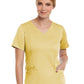 Women's Three-Pocket V-Neck Top - 3501 - Sunshine Yellow