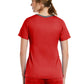 Women's Three-Pocket Heather Neck Band Top - 3502 - Red