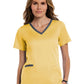 Women's Three-Pocket Heather Neck Band Top - 3502 - Sunshine Yellow