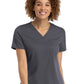 Women's One-Pocket V-Neck Tuck-In Top - 3503 - Pewter