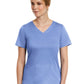 Women's Three-Pocket Curved Mock Wrap Top - 3701 - Ceil Blue