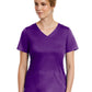 Women's Three-Pocket Curved Mock Wrap Top - 3701 - Eggplant