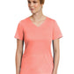 Women's Three-Pocket Curved Mock Wrap Top - 3701 - Fresh Salmon