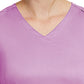 Women's Three-Pocket Curved Mock Wrap Top - 3701 - Orchid Bouquet