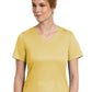 Women's Three-Pocket Curved Mock Wrap Top - 3701 - Sunshine Yellow