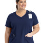 Women's Layered Three-Pocket V-Neck Top - 3901 - Navy