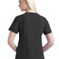 Women's Three-Pocket Contrast Stitching V-Neck Top - 4510 - Black