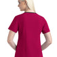 Women's Three-Pocket Contrast Stitching V-Neck Top - 4510 - Cherries Jubilee