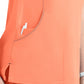 Women's Three-Pocket Contrast Stitching V-Neck Top - 4510 - Fresh Salmon