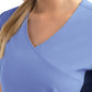 Women's Two-Pocket Mock Wrap Top - 4520 - Ceil Blue