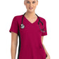 Women's Two-Pocket Mock Wrap Top - 4520 - Cherries Jubilee