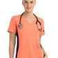 Women's Two-Pocket Mock Wrap Top - 4520 - Fresh Salmon