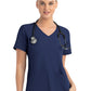 Women's Two-Pocket Mock Wrap Top - 4520 - Navy
