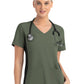 Women's Two-Pocket Mock Wrap Top - 4520 - Olive