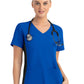 Women's Two-Pocket Mock Wrap Top - 4520 - Royal Blue