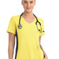 Women's Two-Pocket Mock Wrap Top - 4520 - Sunshine Yellow
