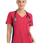Women's Two-Pocket Mock Wrap Top - 4520 - Watermelon