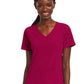 Women's Three-Pocket Mock Wrap Top - 4521 - Cherries Jubilee