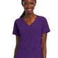 Women's Three-Pocket Mock Wrap Top - 4521 - Eggplant