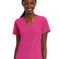 Women's Three-Pocket Mock Wrap Top - 4521 - Hot Pink