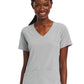 Women's Three-Pocket Mock Wrap Top - 4521 - Quiet Grey